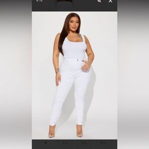 Fashion Nova
Tulsa Booty Lifting High Rise Stretch Skinny Jeans - White